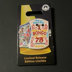 NWT Retired Fun and Fancy Free Bongo 75th Anniversary LE Disney Pin